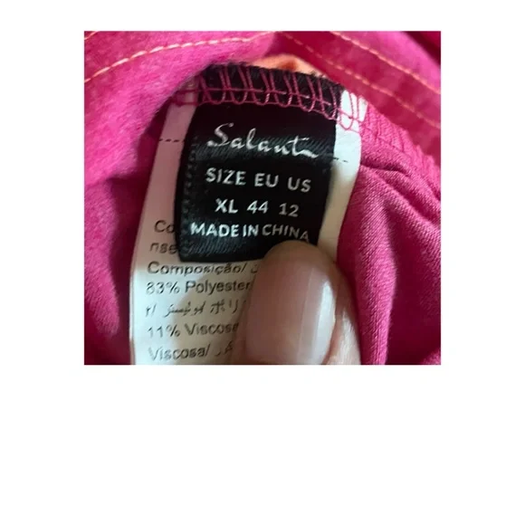 NWOT CUTE CROSSOVER TOP MIXED MEDIA - Picture 2 of 4